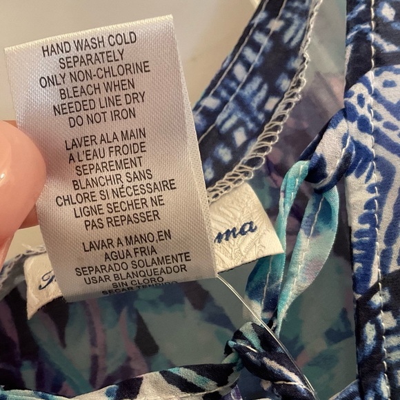 Tommy Bahama Aquapetals Lace Up Tunic - NWT - Size S/M - Picture 12 of 13